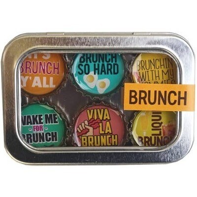 Designer Bottle Cap Magnets Brunch
