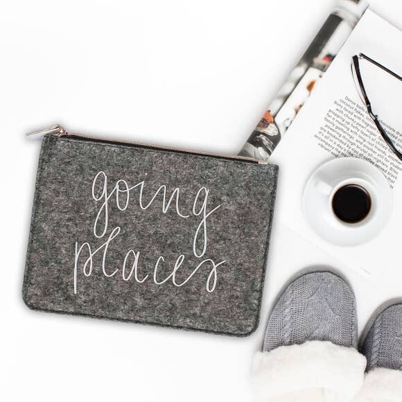 Going Places Felt Pouch