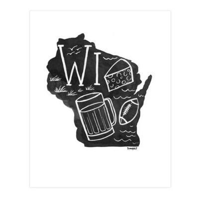 Wisconsin Black & White 8x10