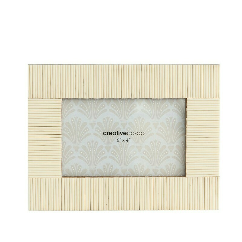 White Textured Resin 4x6 Photo Frame