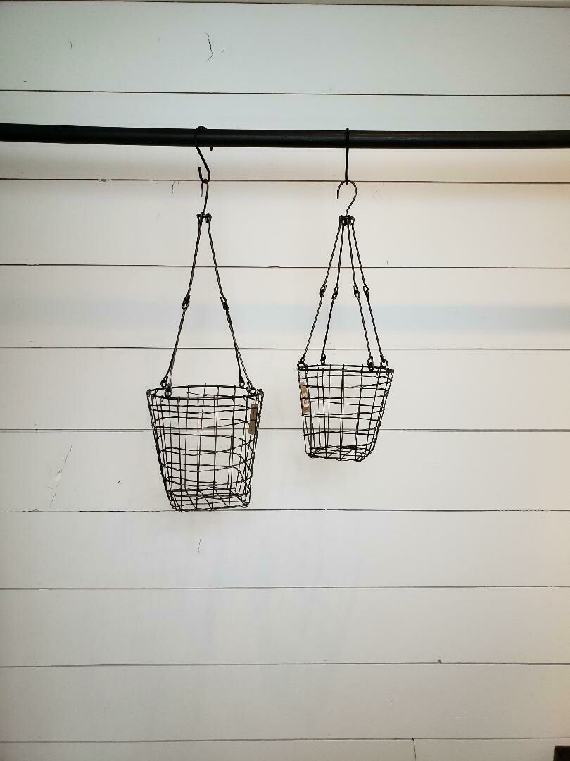 Hanging Wire Basket, Size: Small Basket