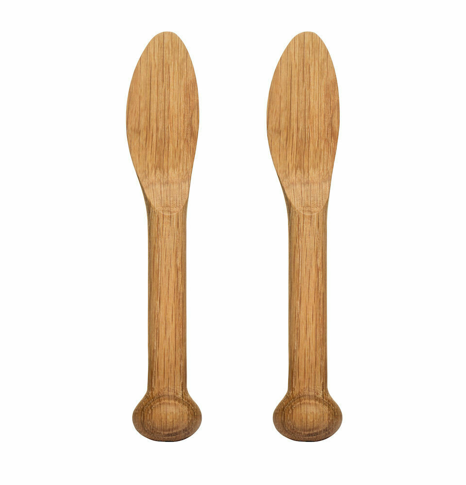 Oak Butter Knife Set
