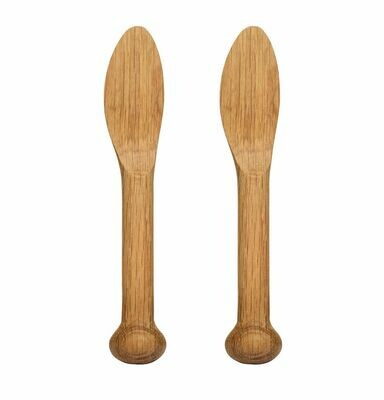 Oak Butter Knife Set