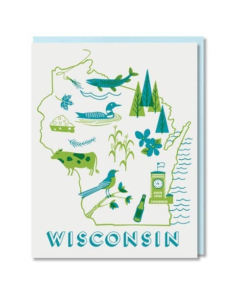Wisconsin State Love Box Card Set