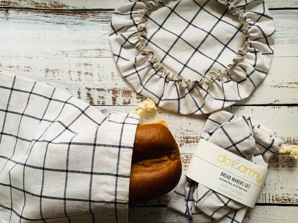 Bread Bag &amp; Bowl Cover Set