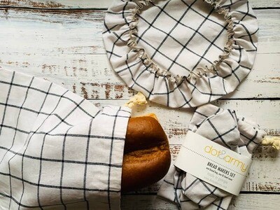 Bread Bag &amp; Bowl Cover Set