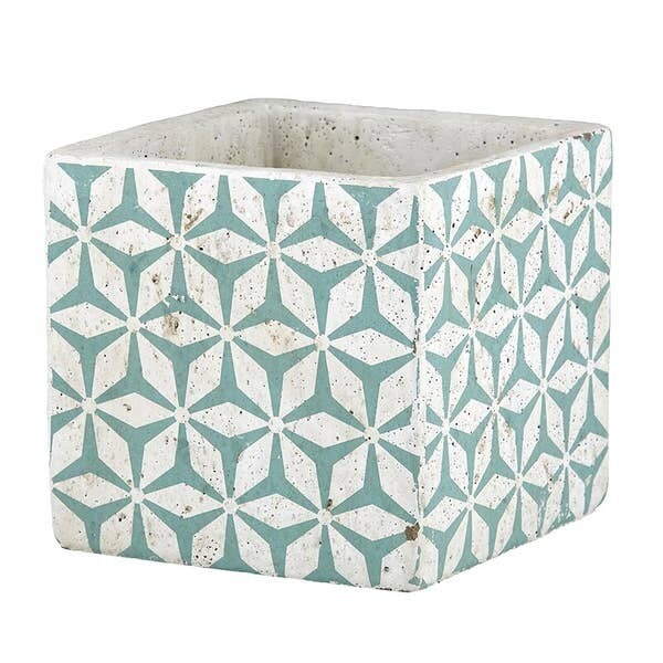 Turquoise Pattern Pot