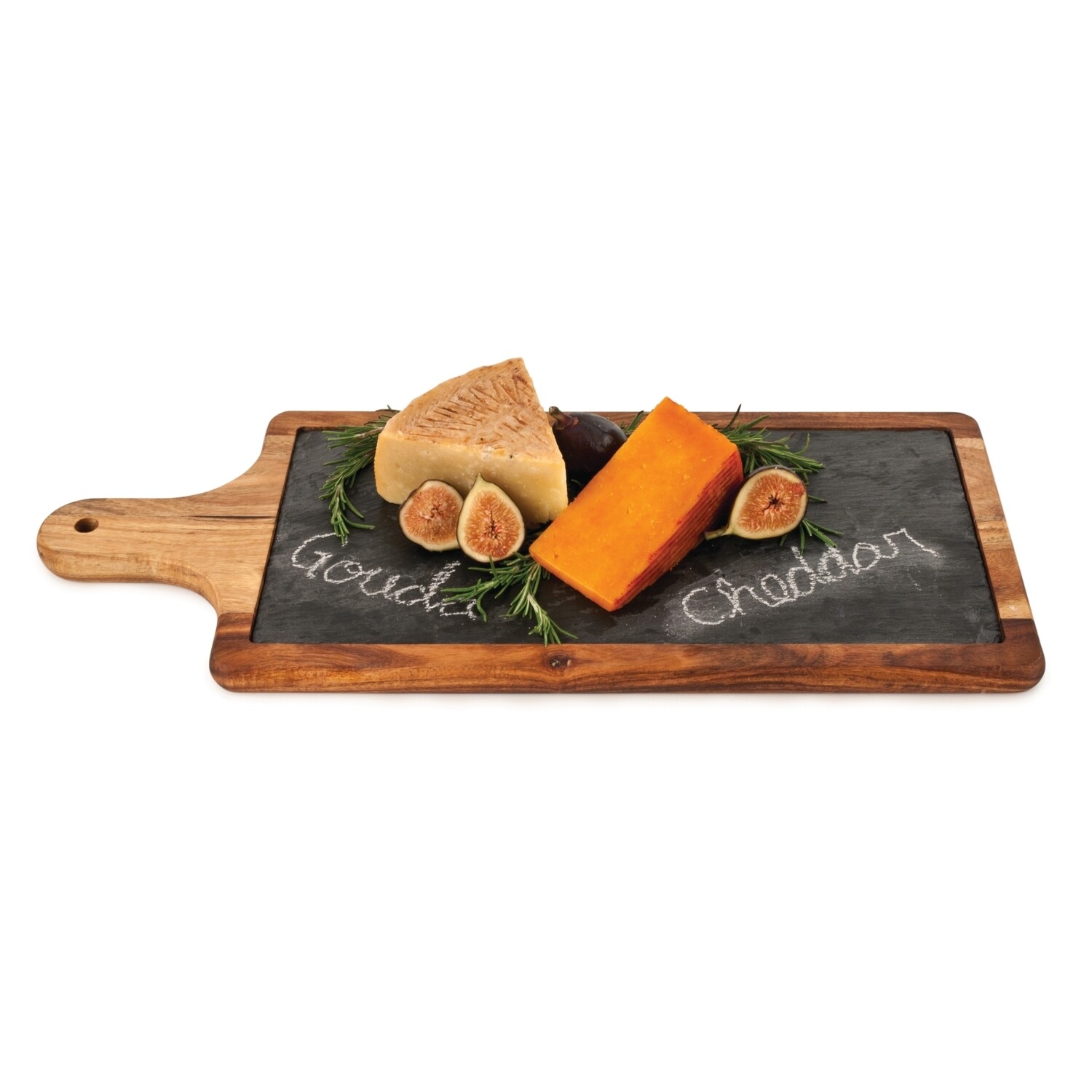 Wood Cheese Board w/ Slate Insert