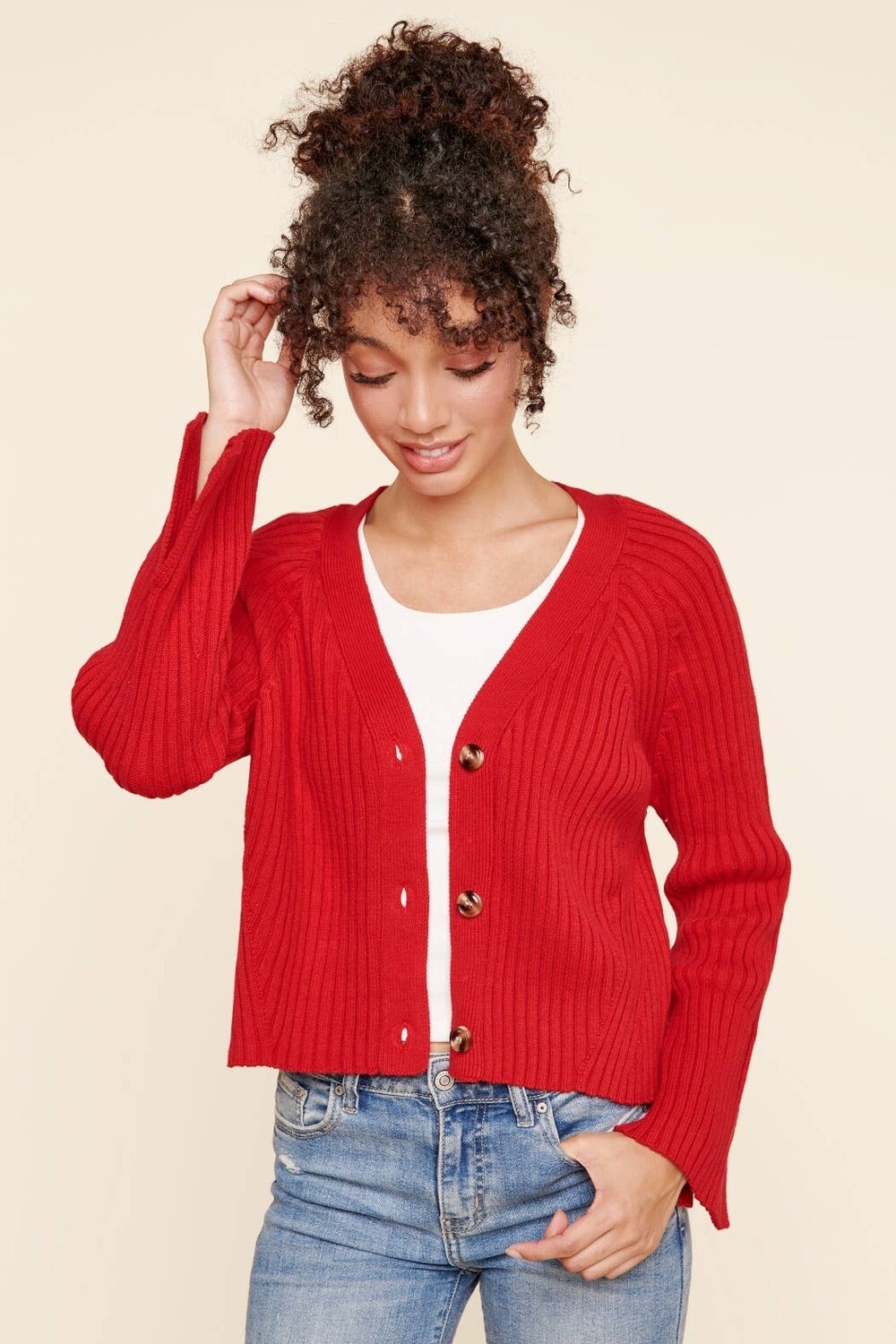 Berlin Button Front Cardigan Sweater