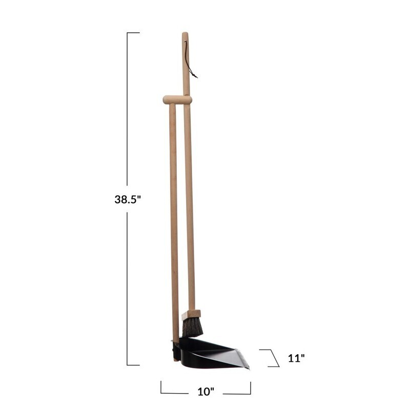 Broom &amp; Dustpan w/Stand