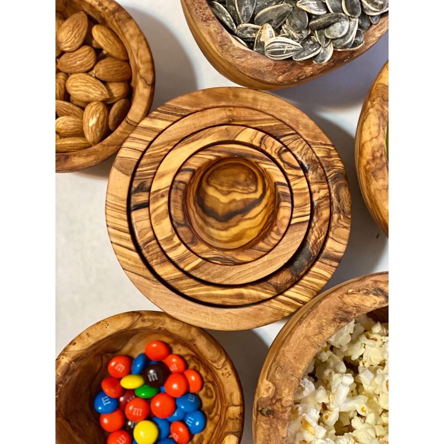Olive Wood Nesting Bowl Set