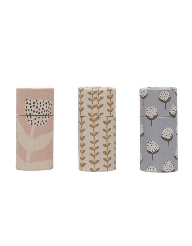 2" Decorative Match Box Tube