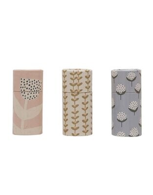 2" Decorative Match Box Tube