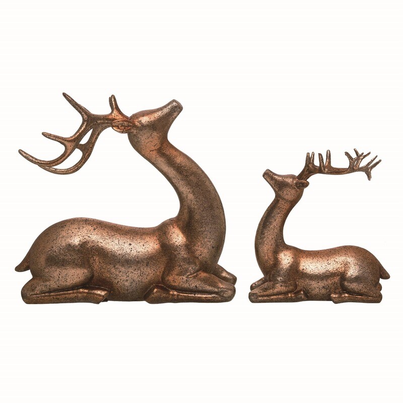 Elegant Copper Reindeer Decor