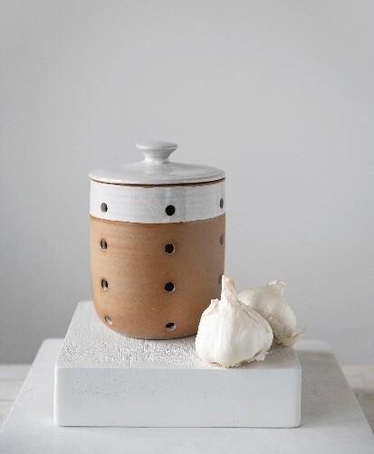 Stoneware Garlic Keeper