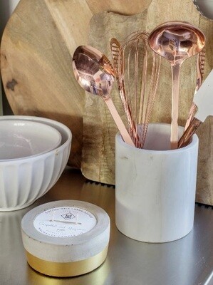 Gold Dipped 12oz Concrete Candle