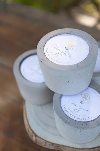 Natural 8oz Concrete Candle