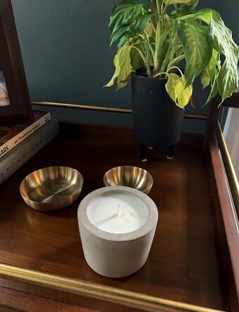 Natural 8oz Concrete Candle
