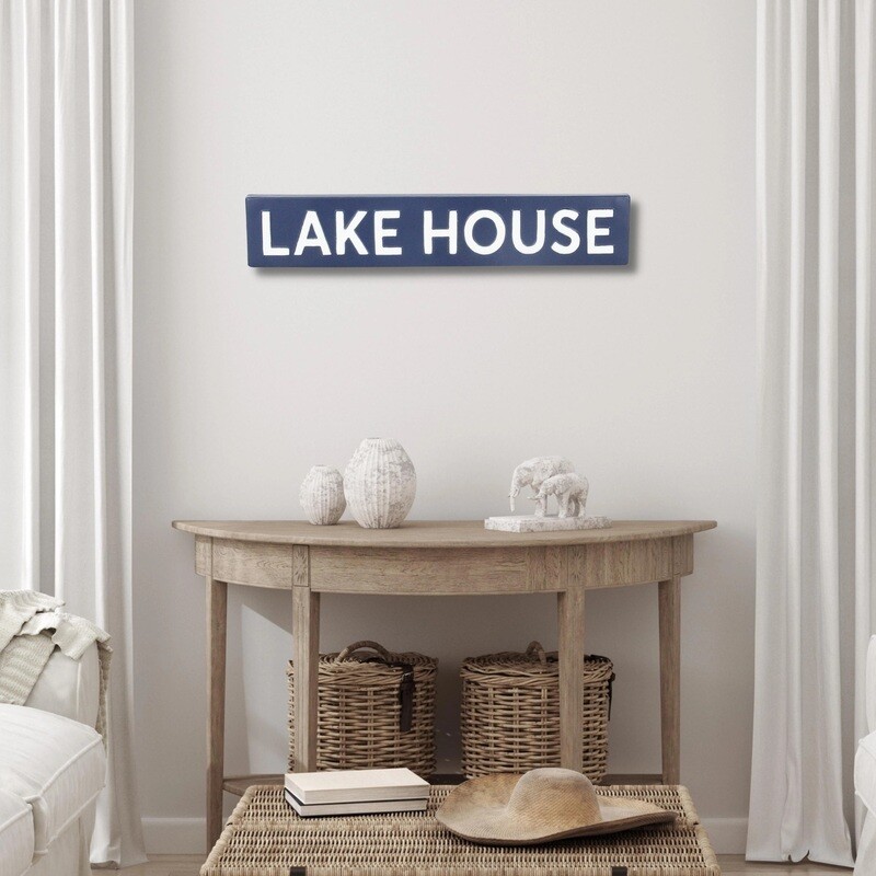Metal Lake House Sign