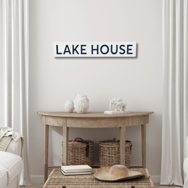 Metal Lake House Sign