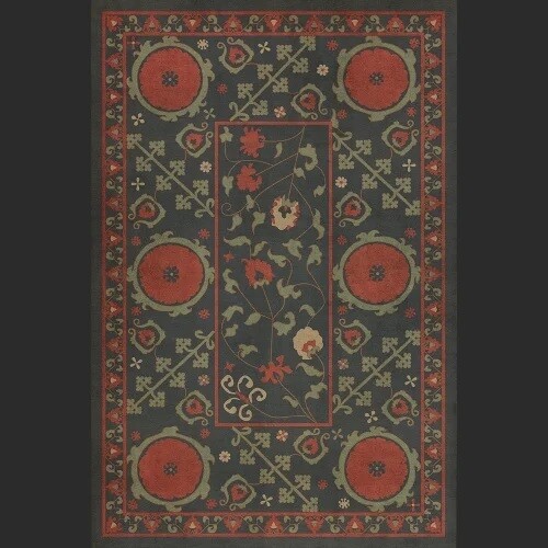 Anora Vinyl Floor Cloth, Size: 1'8" x 2'6" (20" x 30")