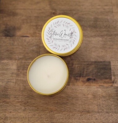 Signature Scent 4oz Tin Candle