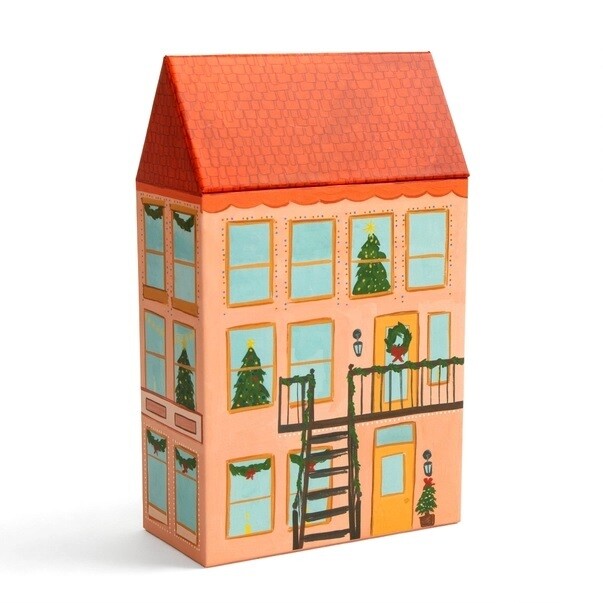 Christmas House Greeting Card Box