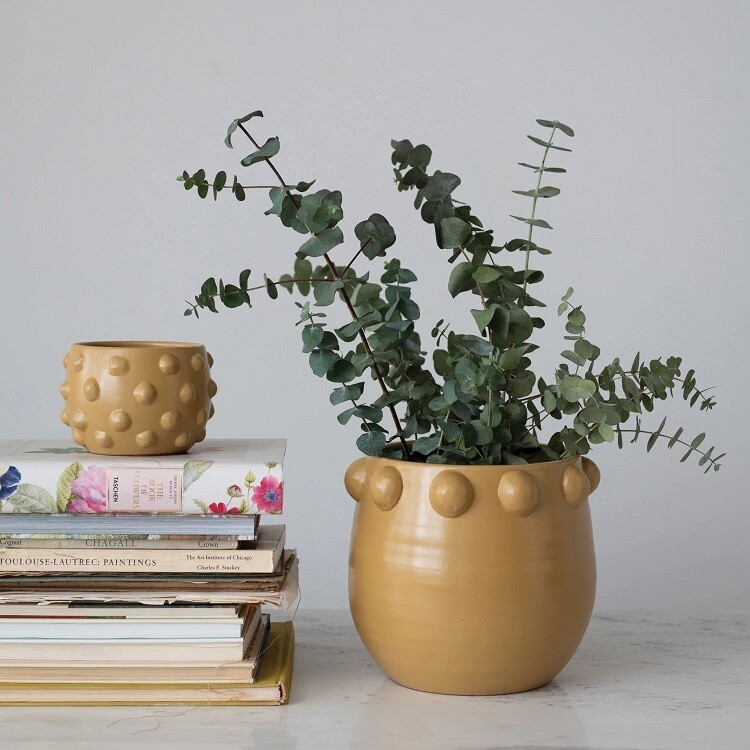 Golden Hobnail Planter