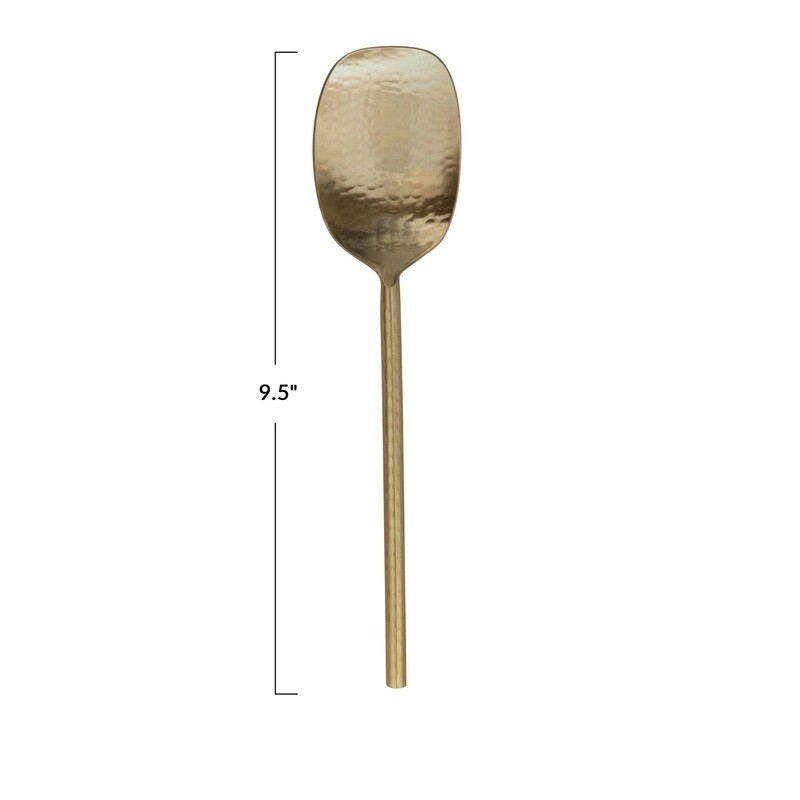 Hammered Gold Finish Serving Spoon