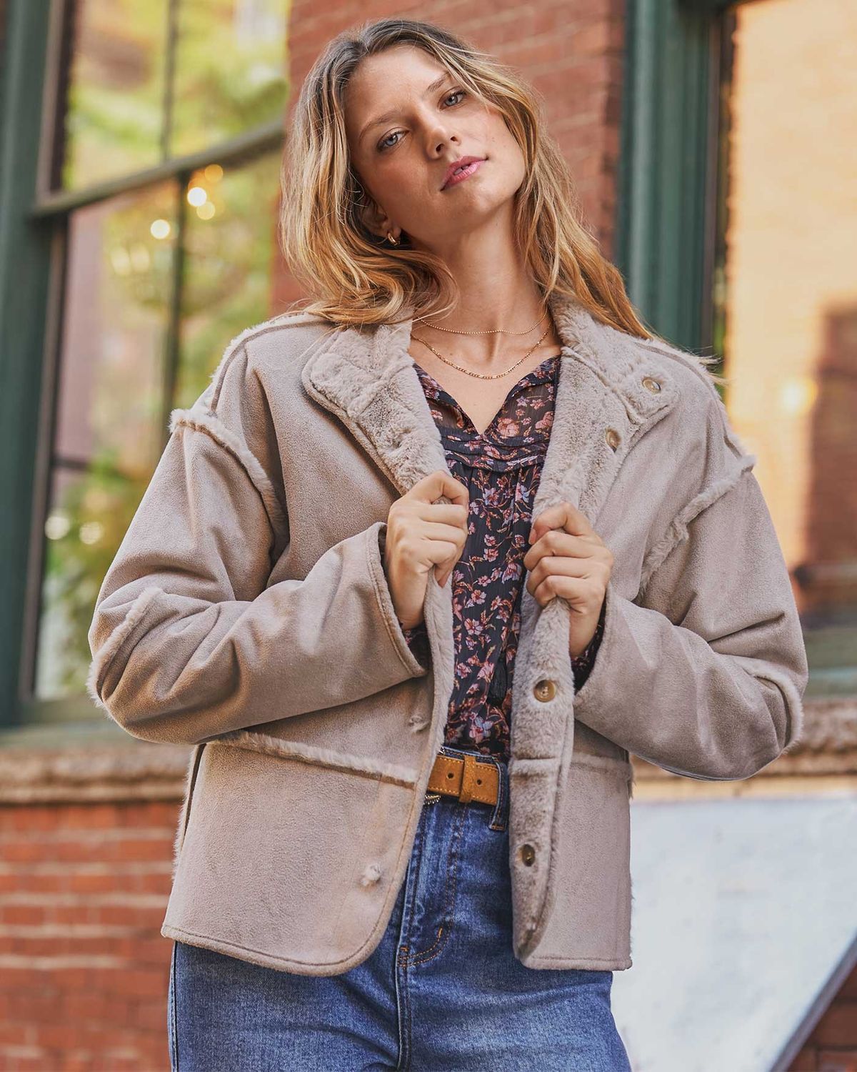 Pennington Reversible Faux Fur Jacket