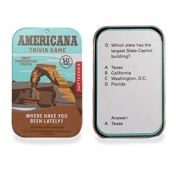 Americana Trivia Game Tin