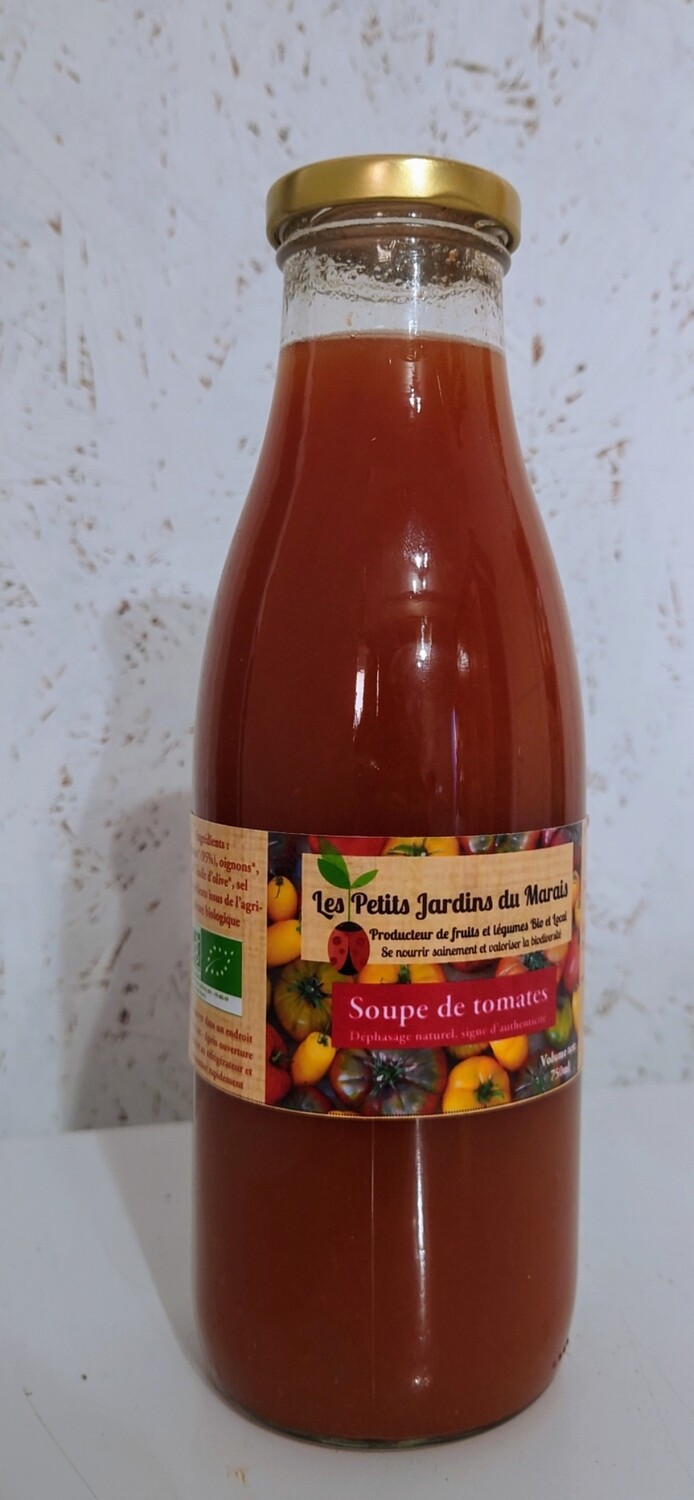 Soupe tomate courgette bio
