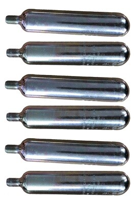 Six (6) CO2 60 gr. cylinders - For USA & CANADA ONLY!