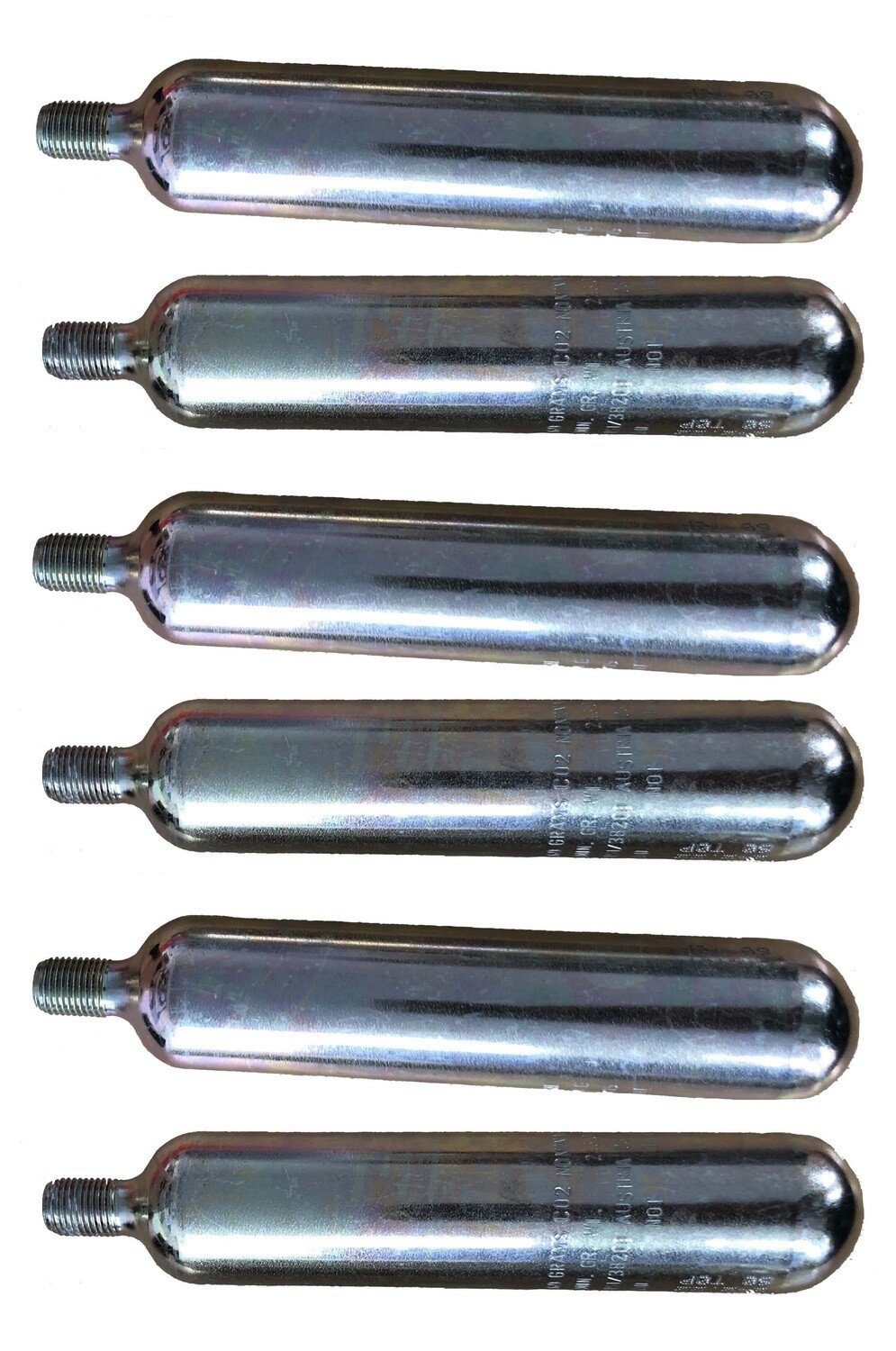 Six (6) CO2 86 gr. cylinders - For USA & CANADA ONLY!