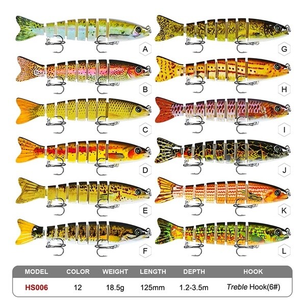 Leurre truite swimbait 12.5cm