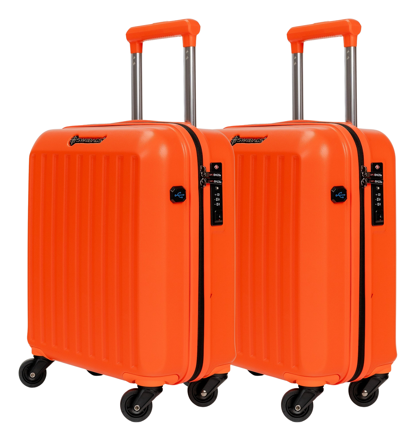 2x Cosmos Cabin size &quot;Under Seat&quot; (easyJet) Trolley 45cm, couleur: Orange