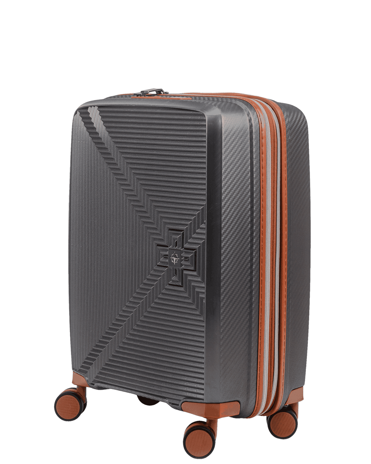 New Vision - Cabine size expendable  55 cm, Colour: Grey / Cognac