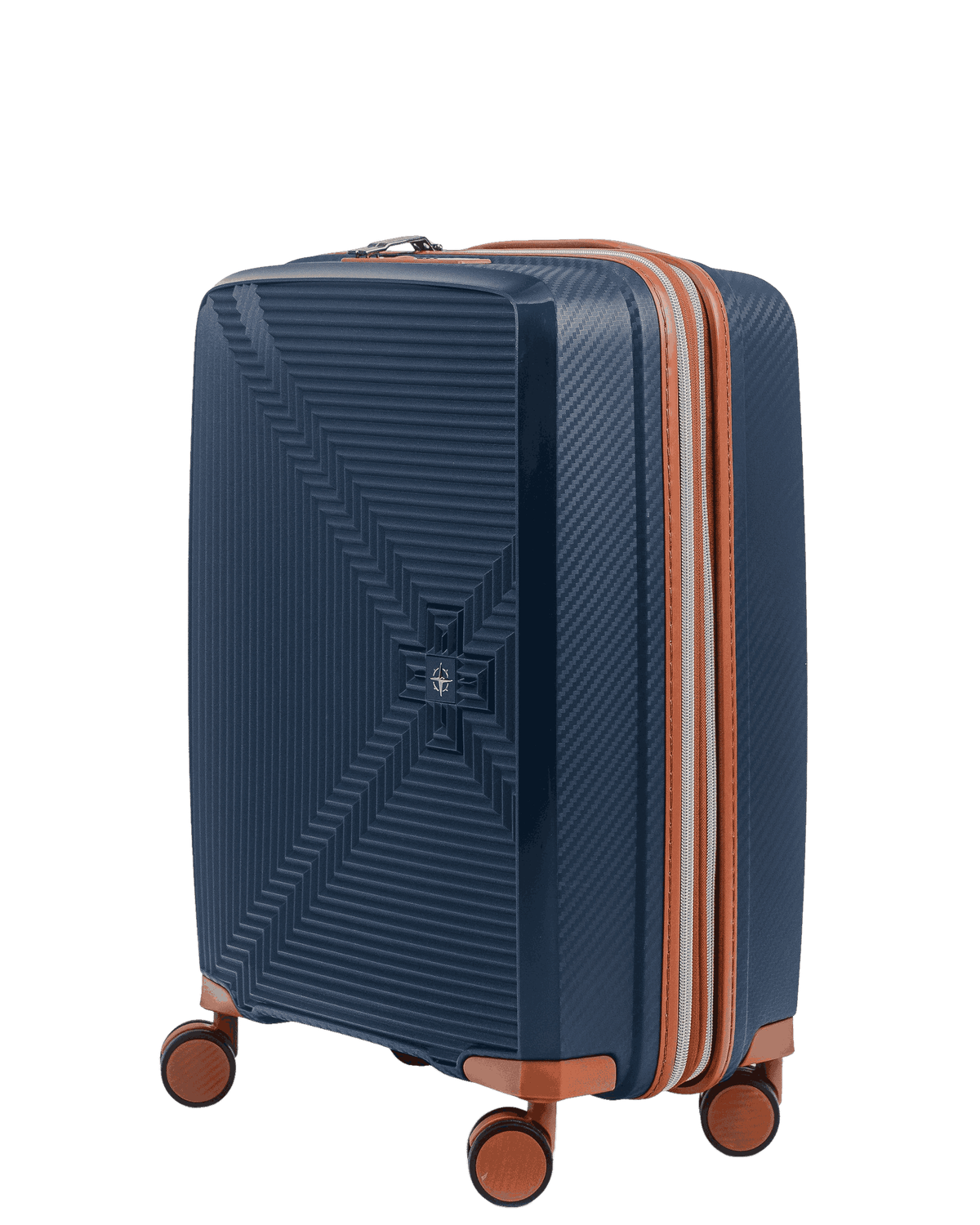 New Vision - Cabine size expendable  55 cm, Colour: Navy / Cognac
