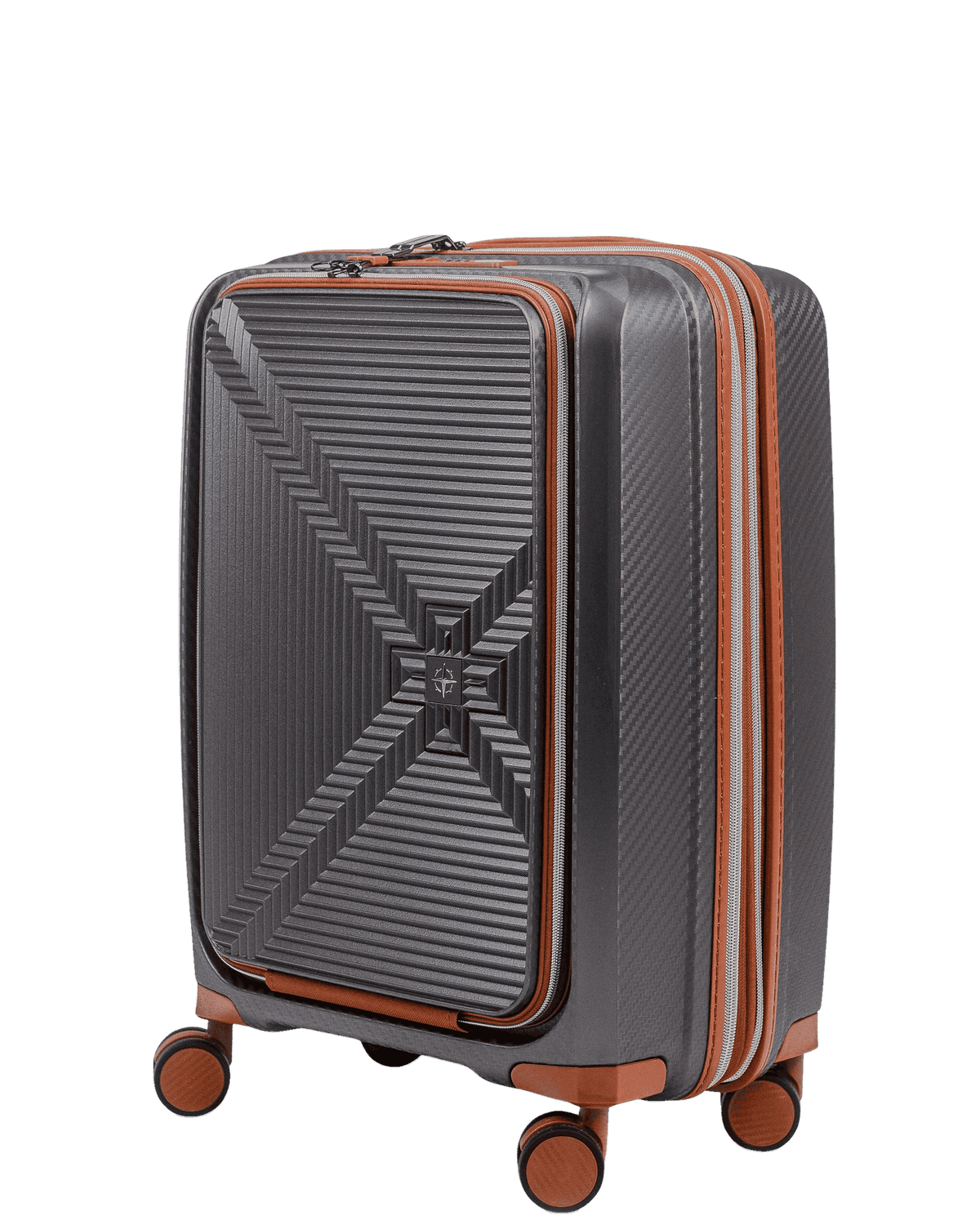 New Vision - Cabine size Front Pocket 55cm, Colour: Grey / Cognac
