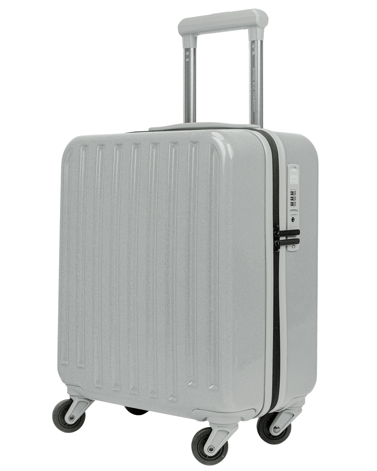 Cosmos Deluxe Sparkle - Cabin size "Under Seat" (easyJet) Trolley 45cm, Colour: Sparkle Silver