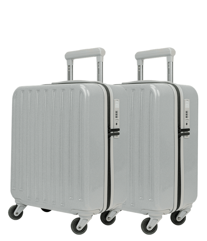 2x Cosmos Deluxe Sparkle - Cabin size &quot;Under Seat&quot; (easyJet) Trolley 45cm