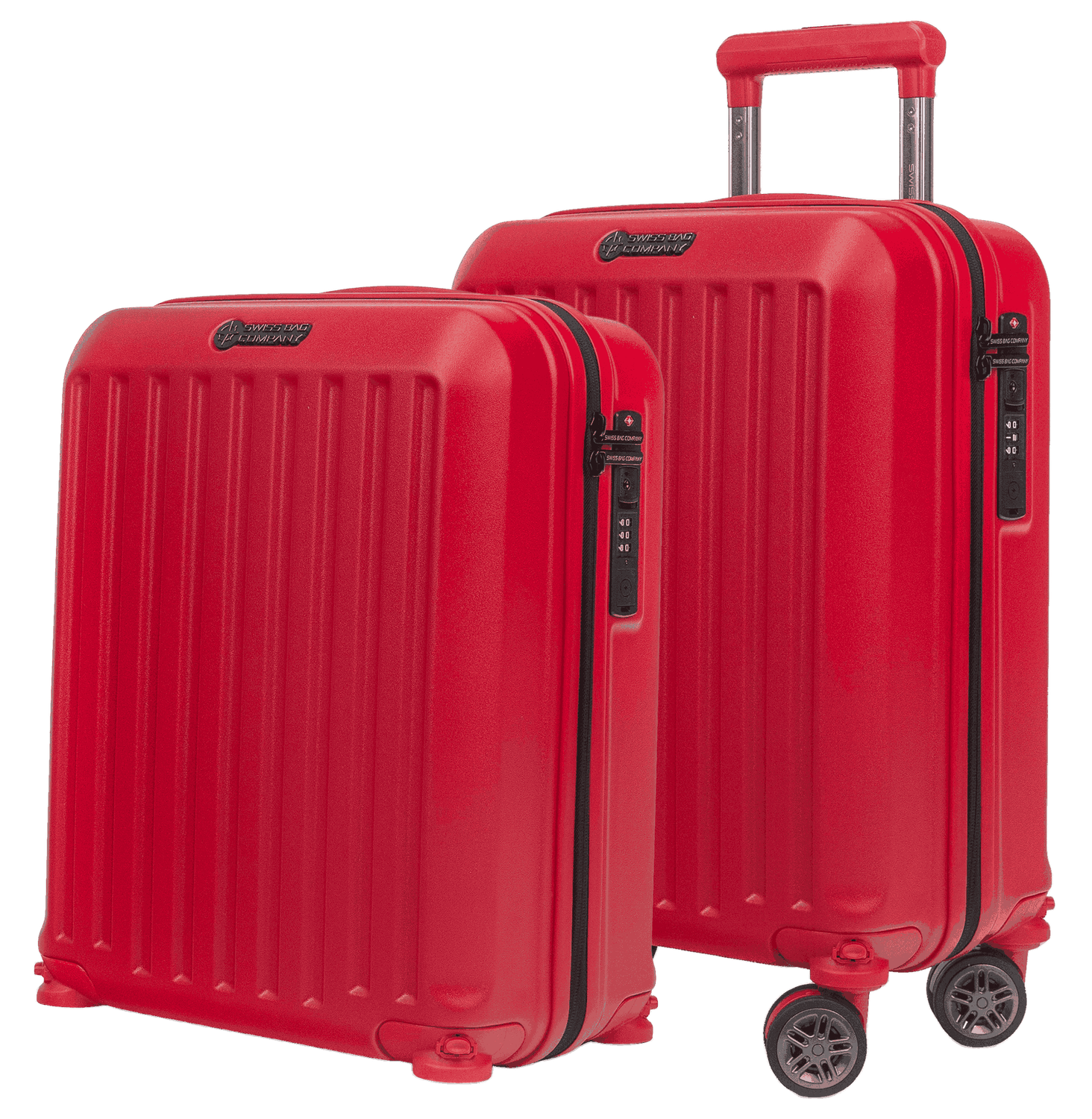 2x Cosmos – 2-in-1 Cabin Suitcase with Removable Wheels (Cabin Size and EasyJet &quot;Under-Seat&quot; Compatible)