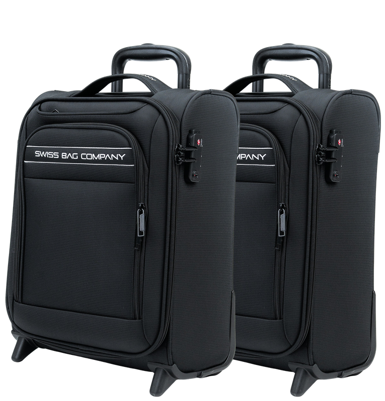 2x Delémont - Cabin size Under the seat" suitcase with two wheels