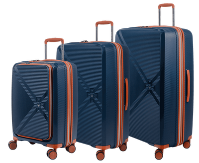 New Vision - Set of 3 luggage (S Front Pocket, L, XL)