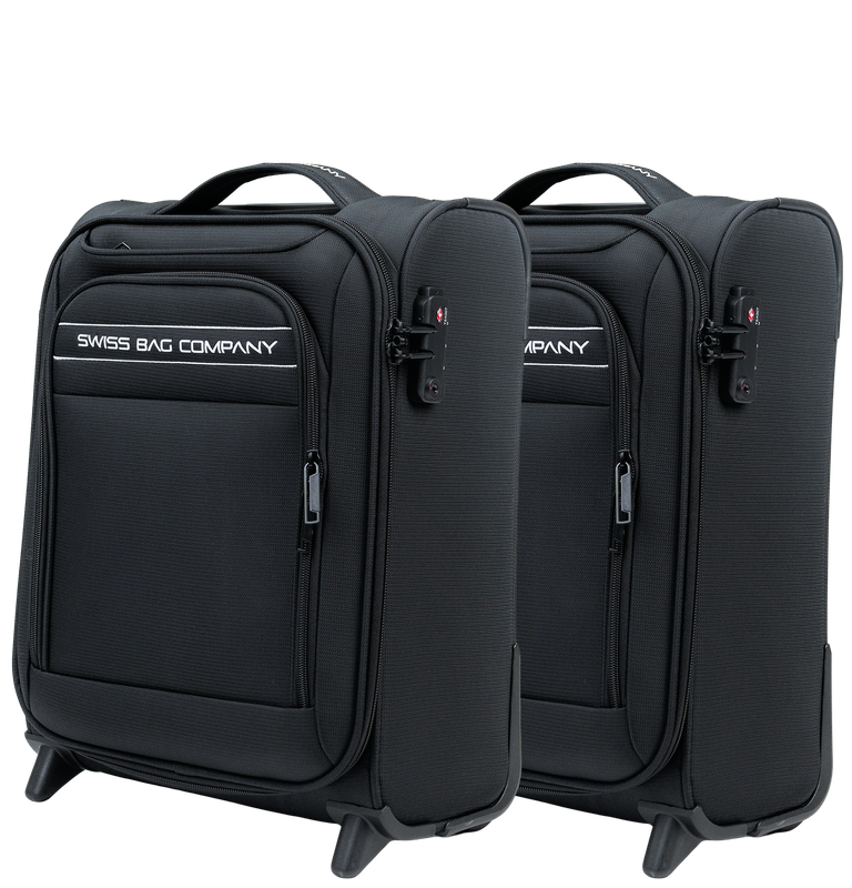 2x Delémont - Cabin size Under the seat" suitcase with two wheels