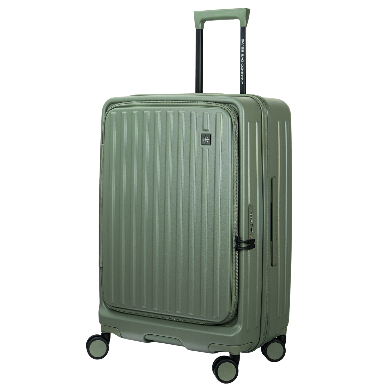 PURE – Medium Eco-Innovative Suitcase 66cm PURE – Medium Eco-Innovative Suitcase 66cm, Farbe: Khaki Green