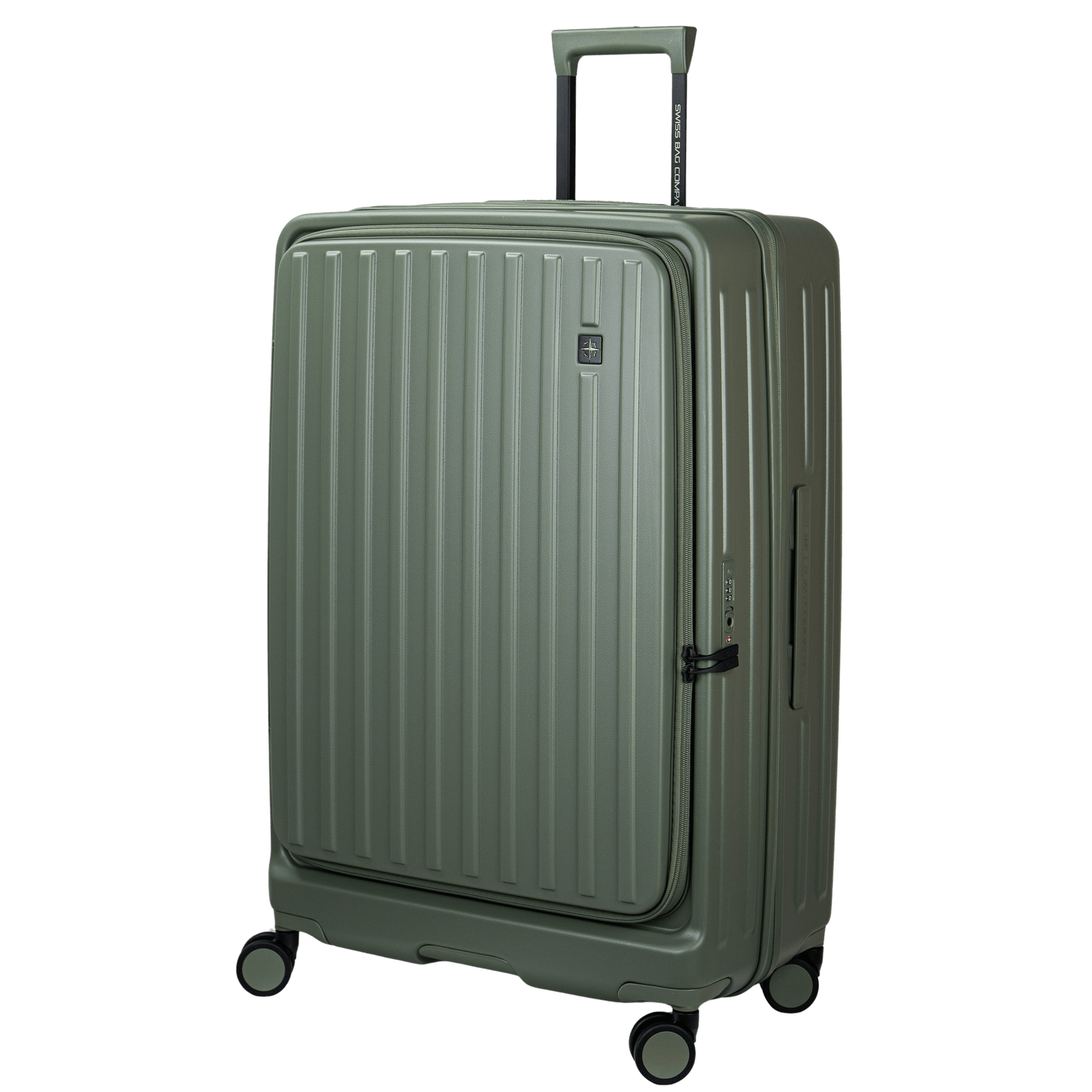 PURE – Large Eco-Innovative Suitcase 78 cm PURE – Large Eco-Innovative Suitcase 78 cm, Farbe: Khaki Green