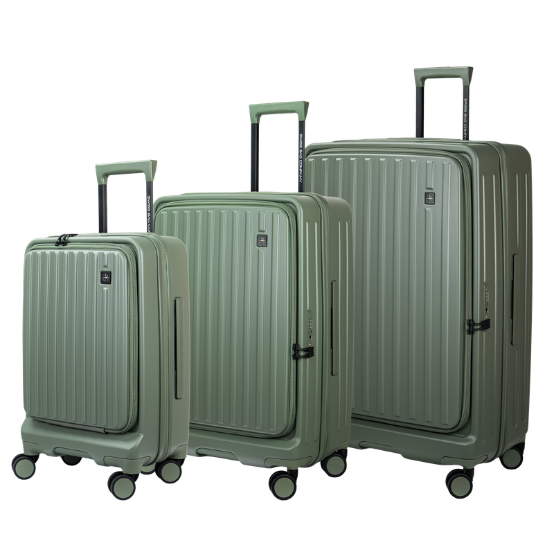 PURE Set of 3 Suitcases – Cabin, Medium &amp; Large