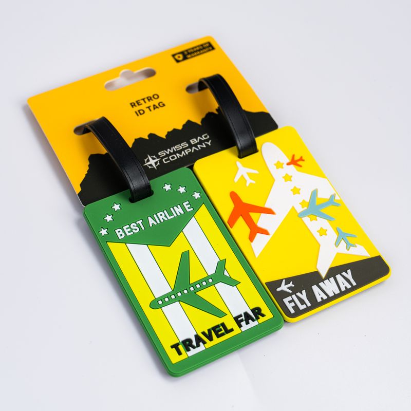 2x Retro ID Luggage Tag