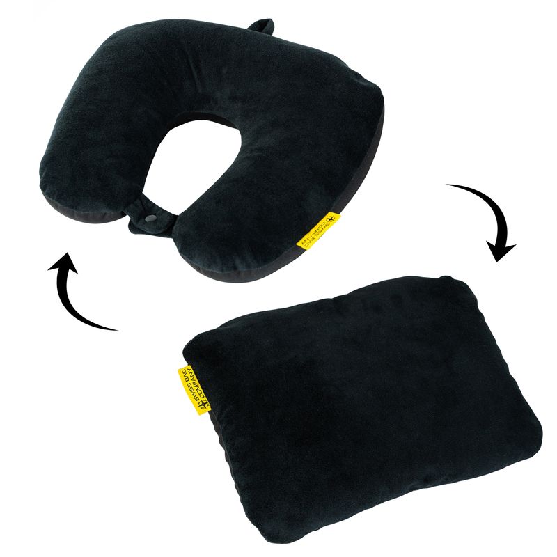 2-in-1 Microbeads Travel Pillow